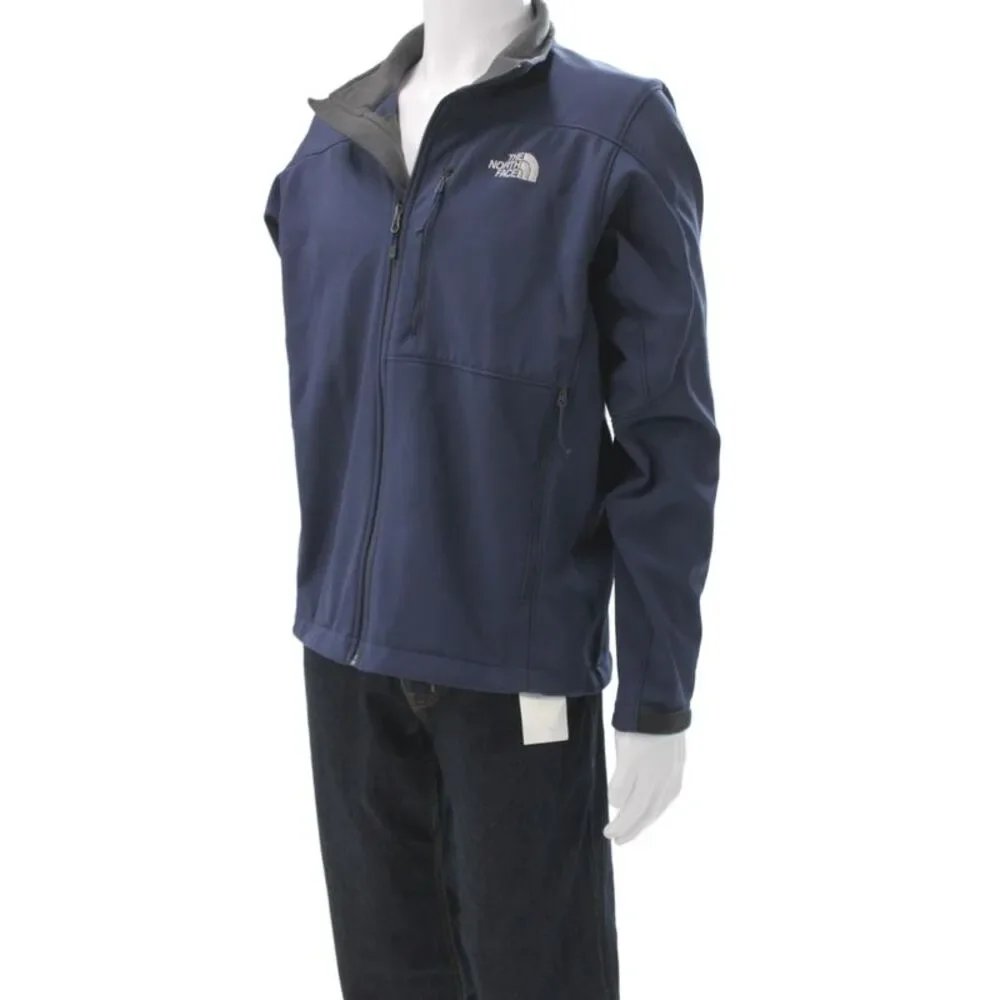 The North Face Mens Windbreaker Blue Zip Polyester Outdoor Size M